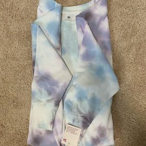 Oversized tie dye crew sweatshirt